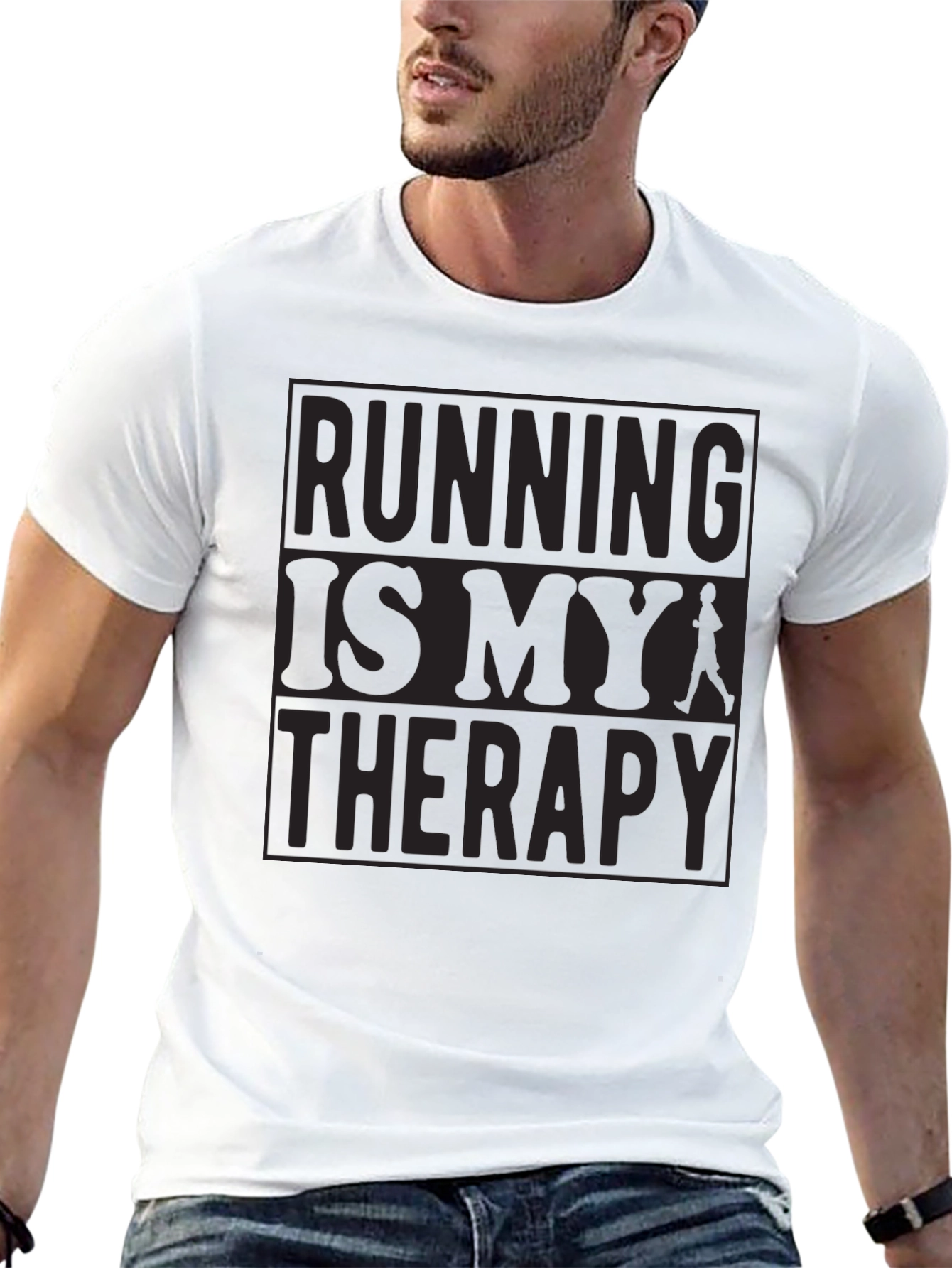 Running is My Therapy Graphic T-Shirt