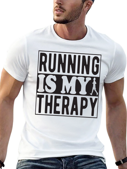 Running is My Therapy Graphic T-Shirt