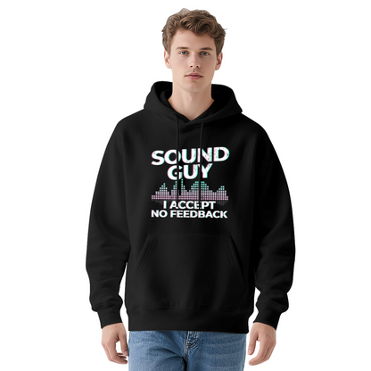 Sound Guy No Feedback Music Equalizer Hoodie, Soft Audio Lover Pullover