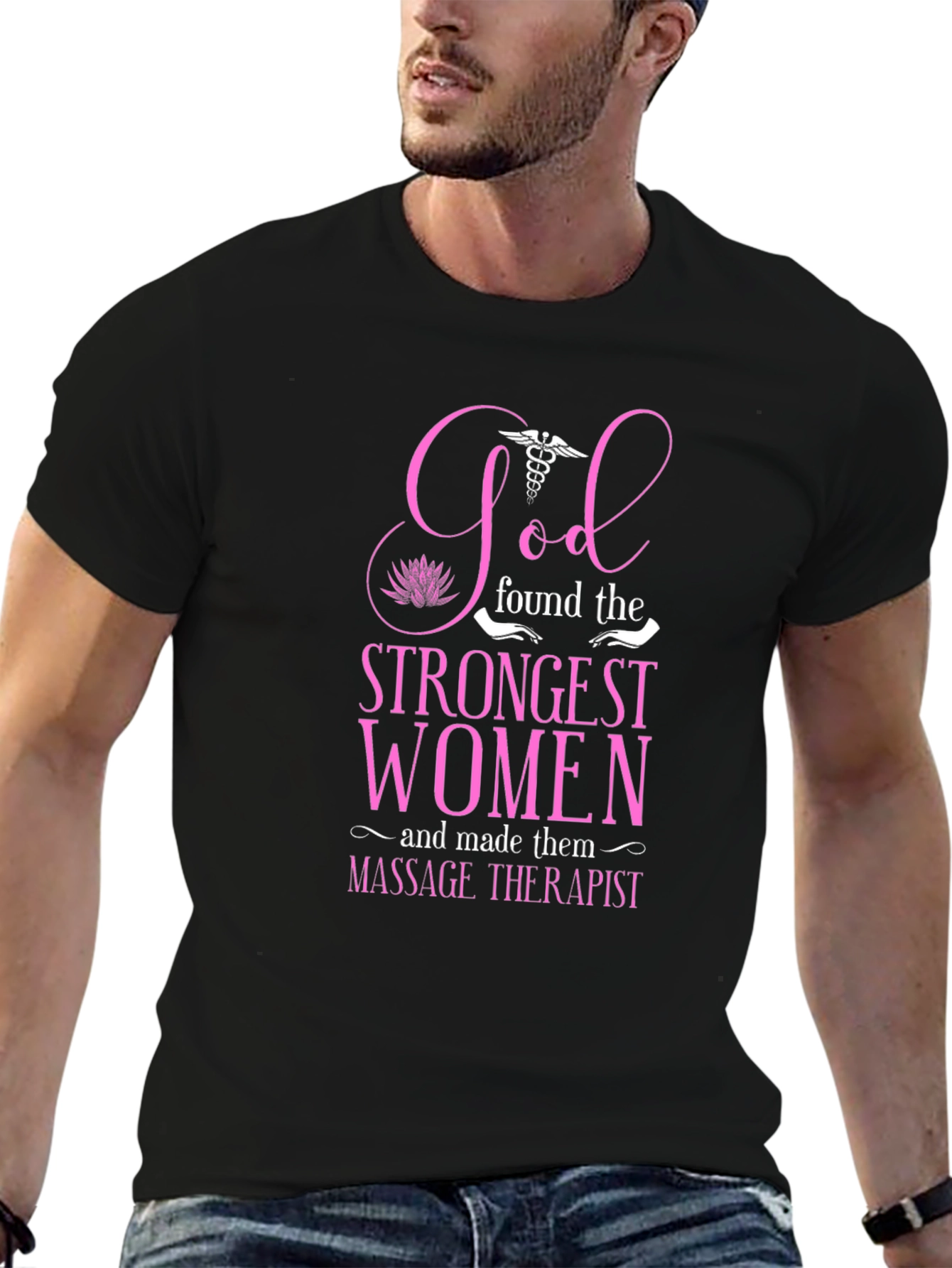 Massage Therapist Strong Women Graphic T-Shirt