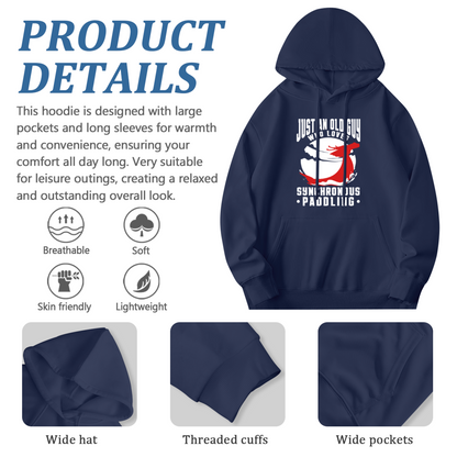 Dragon Boat Synchronous Paddling Hoodie, Comfort For Elder Guys