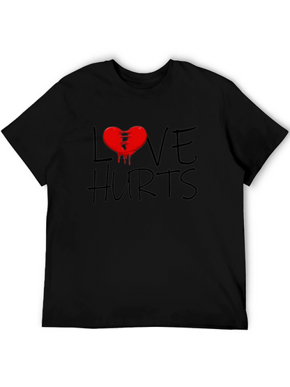 Love Hurts Graphic T-Shirt - Black