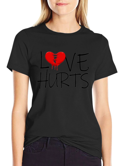 Love Hurts Graphic T-Shirt - Black