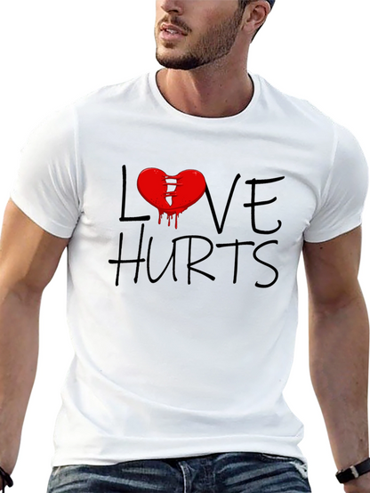 Love Hurts Graphic T-Shirt - Black