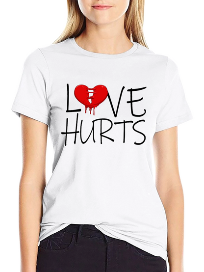 Love Hurts Graphic T-Shirt - Black