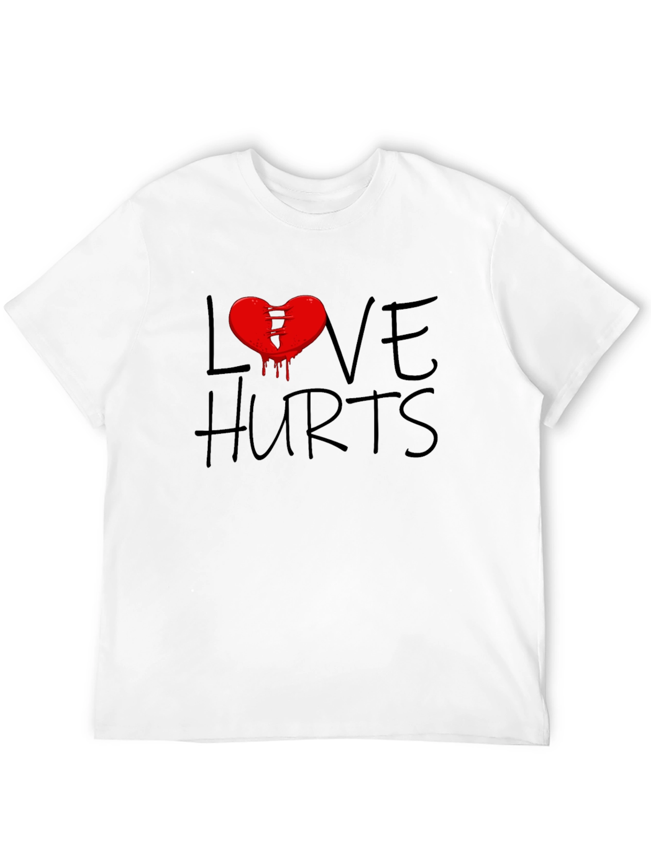 Love Hurts Graphic T-Shirt - Black