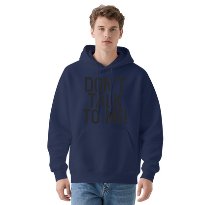 Don¡¯t Talk To Me Slogan Casual White Hoodie, Comfort Lounge Wear