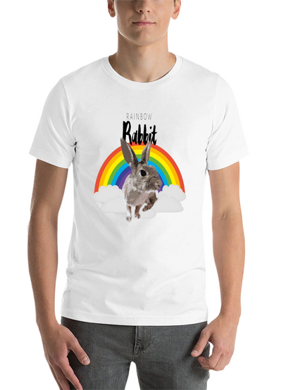 Rainbow Rabbit T-Shirt - Fun Graphic Tee