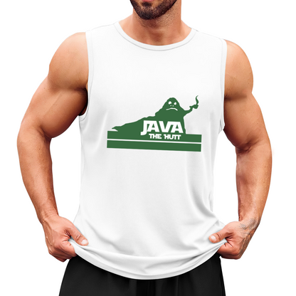 Java The Hutt Star Wars Coffee Pun Graphic Tank Top