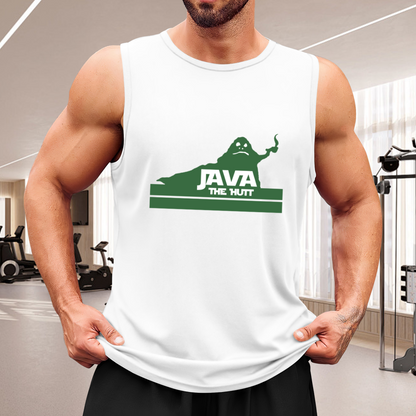 Java The Hutt Star Wars Coffee Pun Graphic Tank Top