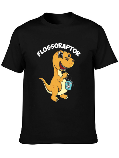 Flossoraptor T-Shirt - Dental Hygiene Dinosaur