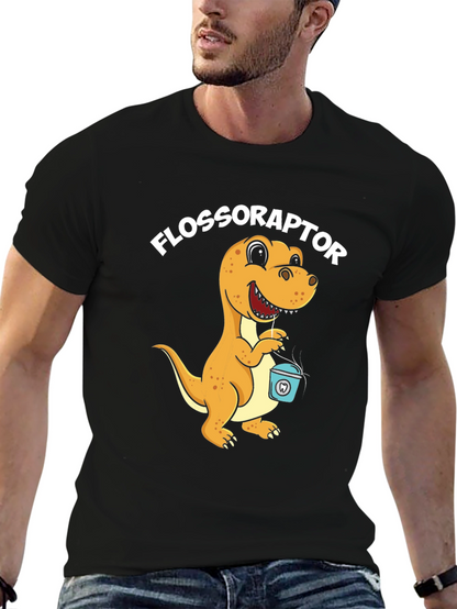 Flossoraptor T-Shirt - Dental Hygiene Dinosaur