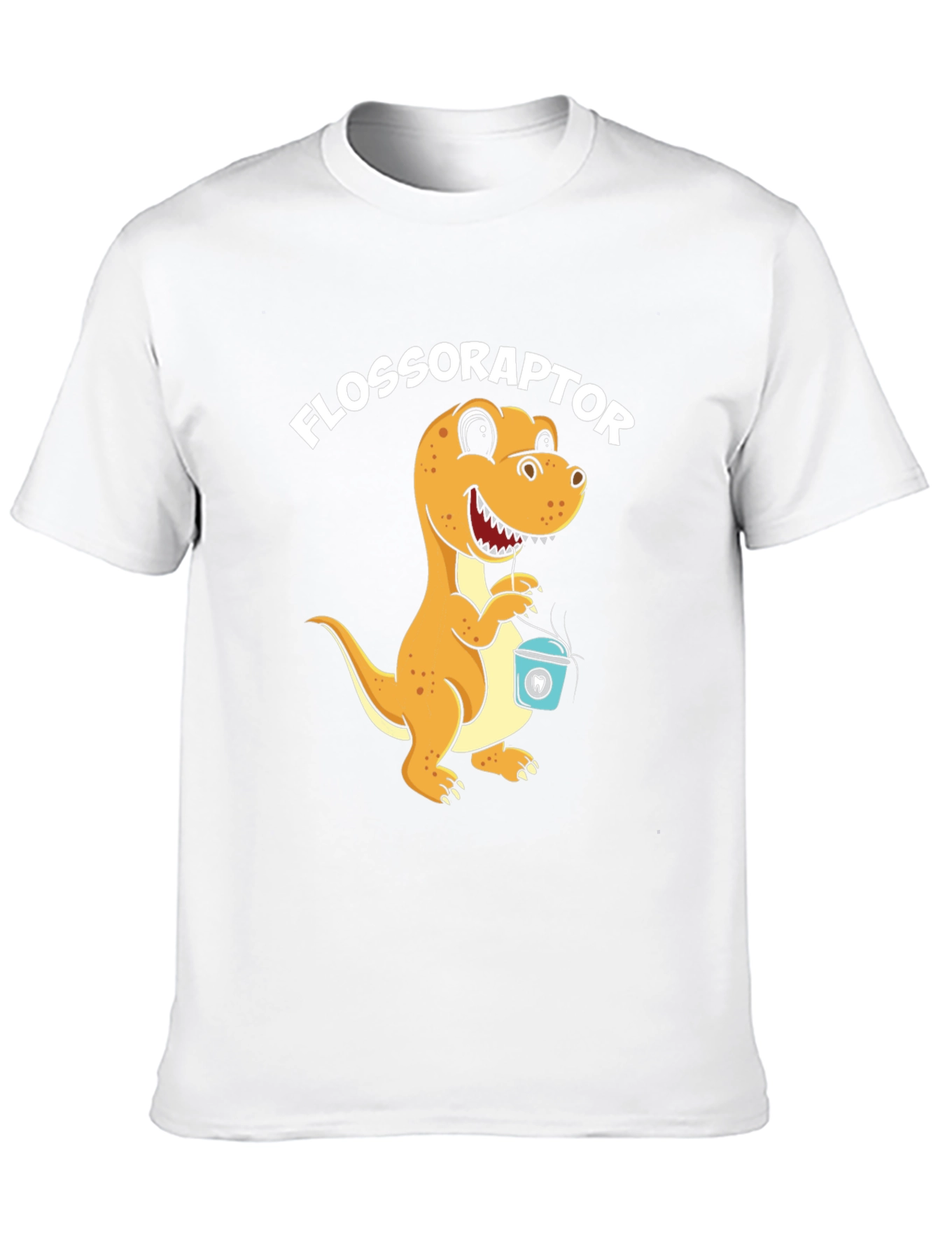Flossoraptor T-Shirt - Dental Hygiene Dinosaur