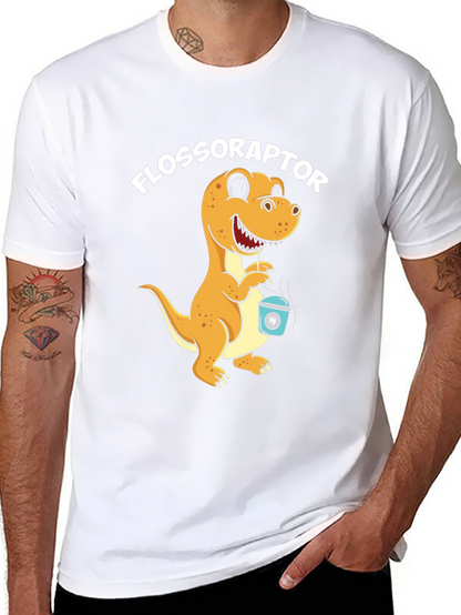 Flossoraptor T-Shirt - Dental Hygiene Dinosaur