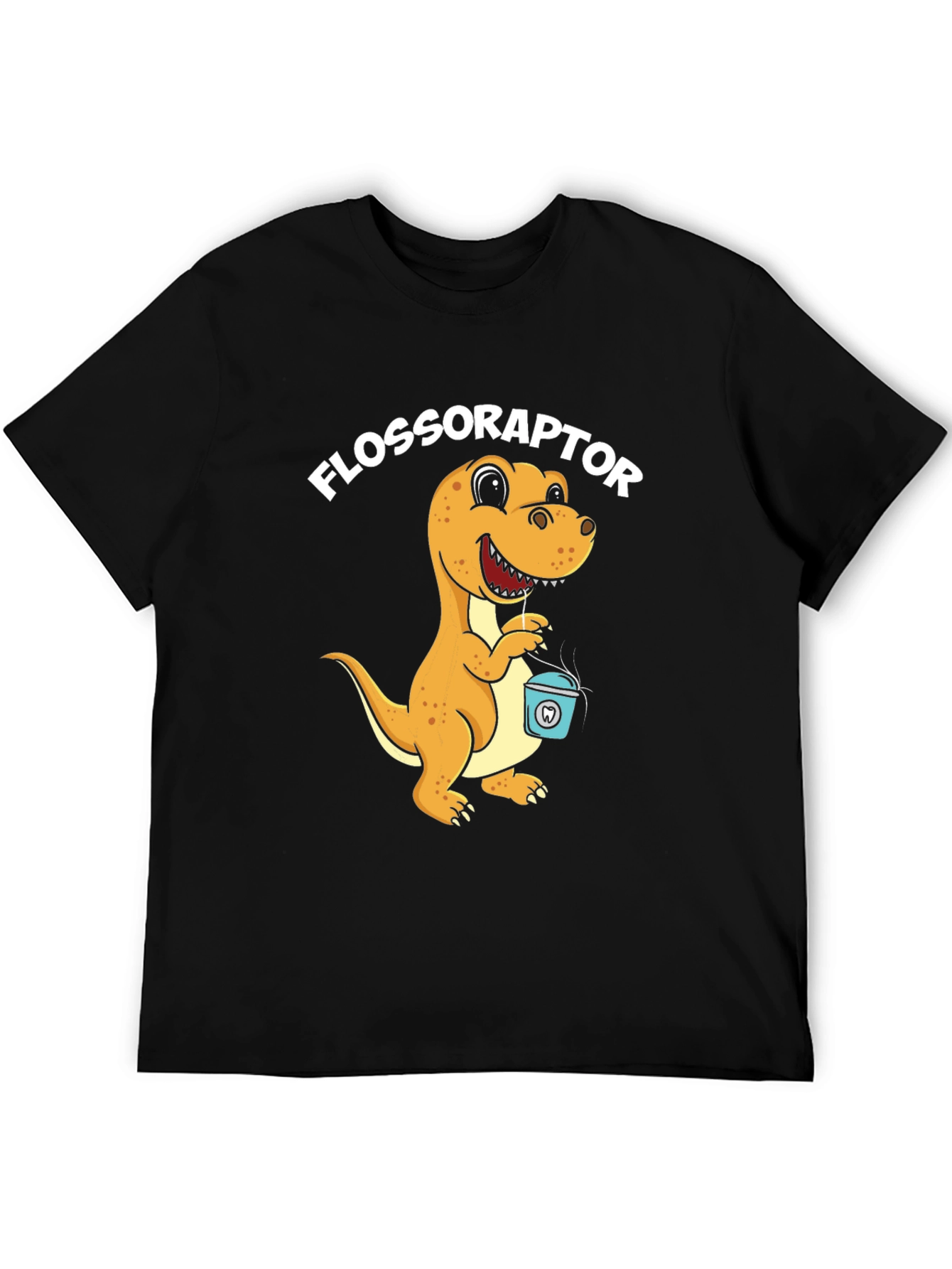 Flossoraptor T-Shirt - Dental Hygiene Dinosaur