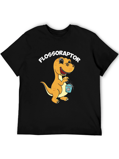 Flossoraptor T-Shirt - Dental Hygiene Dinosaur