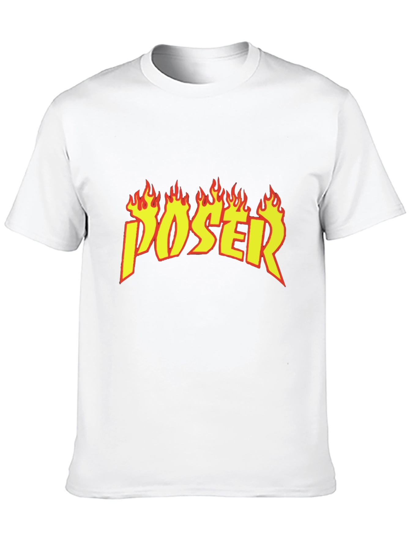 Poser Flame Graphic Black T-Shirt