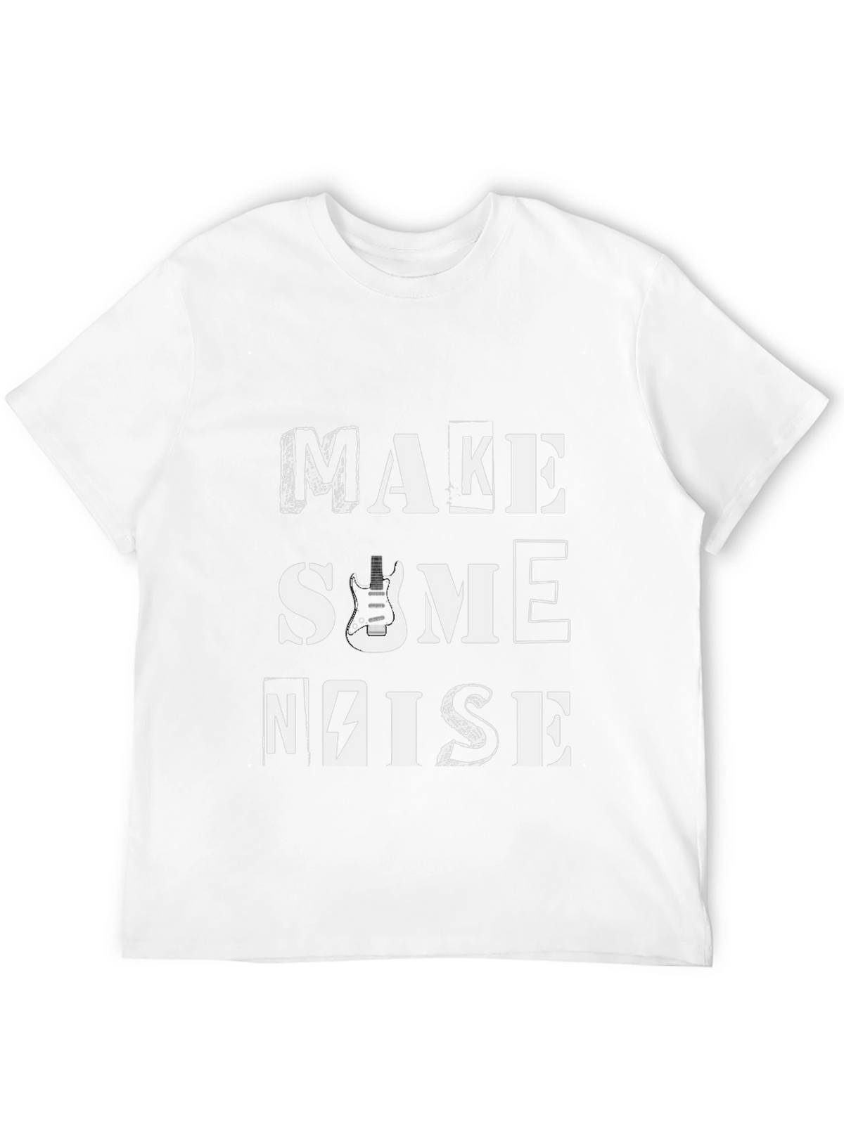 Make Some Noise Graphic Tee - Black Cotton