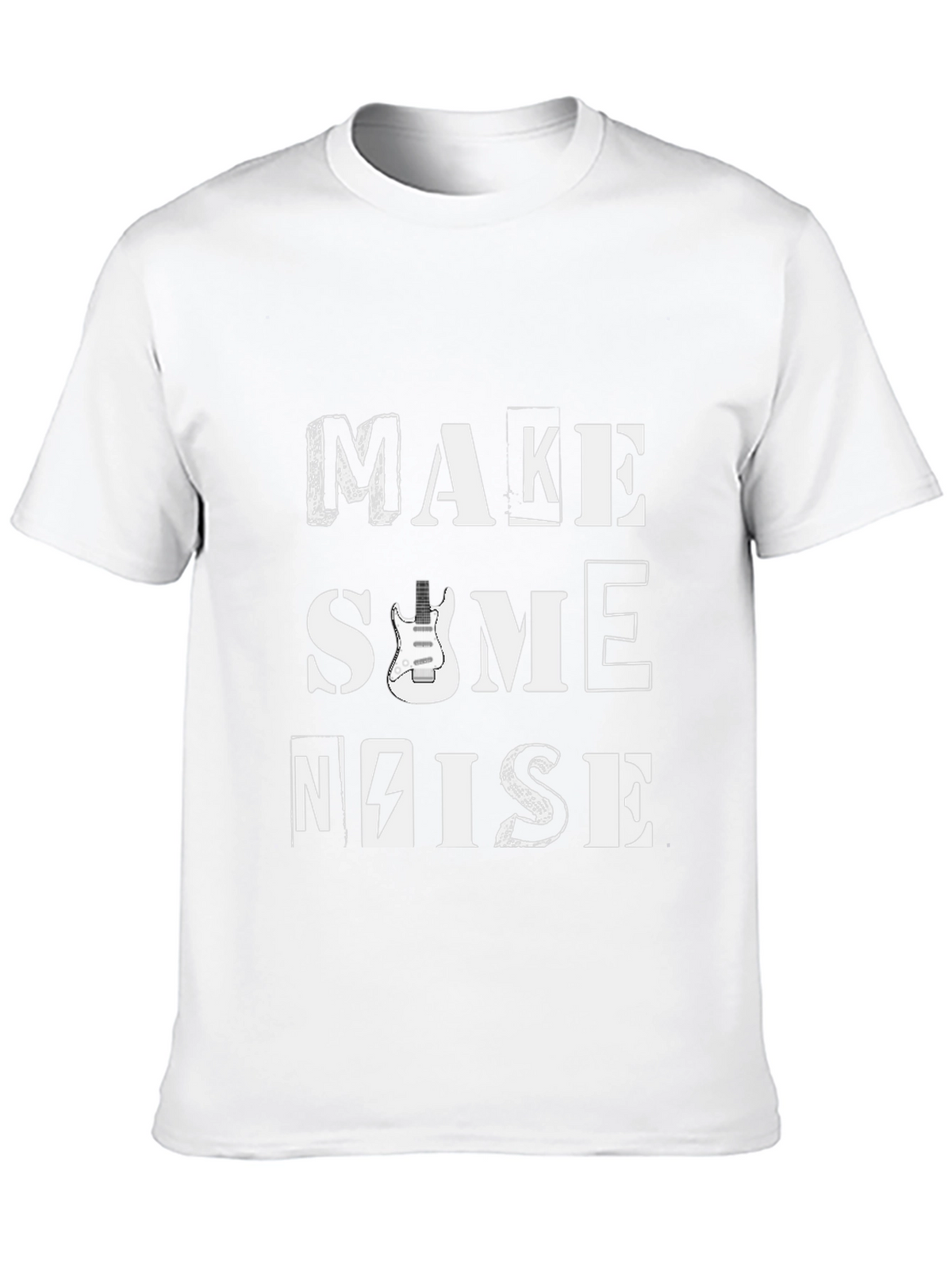 Make Some Noise Graphic Tee - Black Cotton