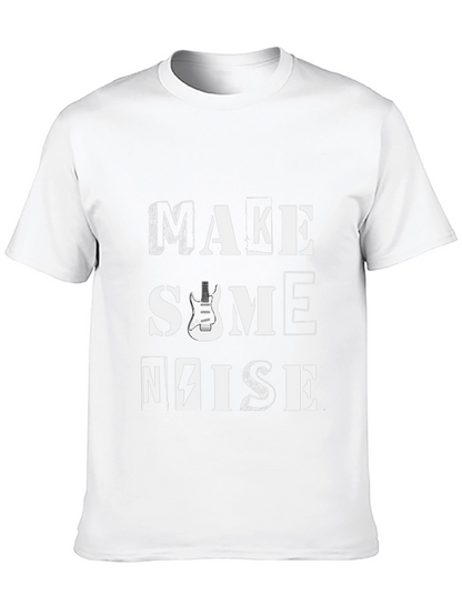 Make Some Noise Graphic Tee - Black Cotton