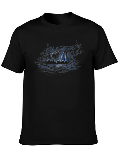 Mens Black Graphic T-Shirt