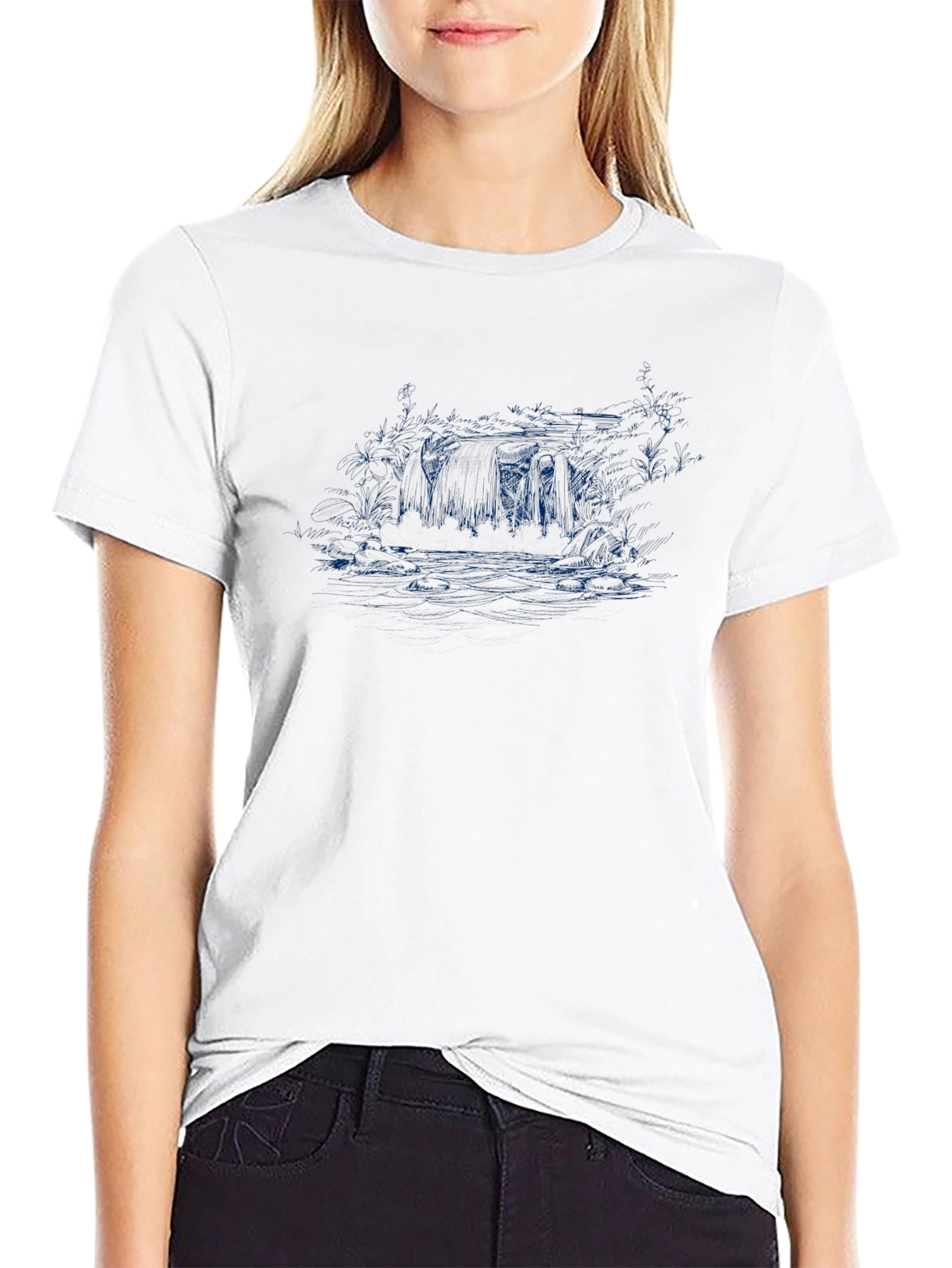 Mens Black Graphic T-Shirt