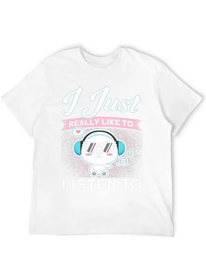 Cool Panda Music Lover T-Shirt