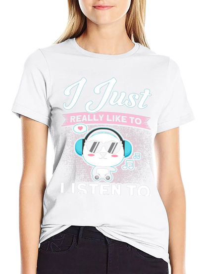 Cool Panda Music Lover T-Shirt