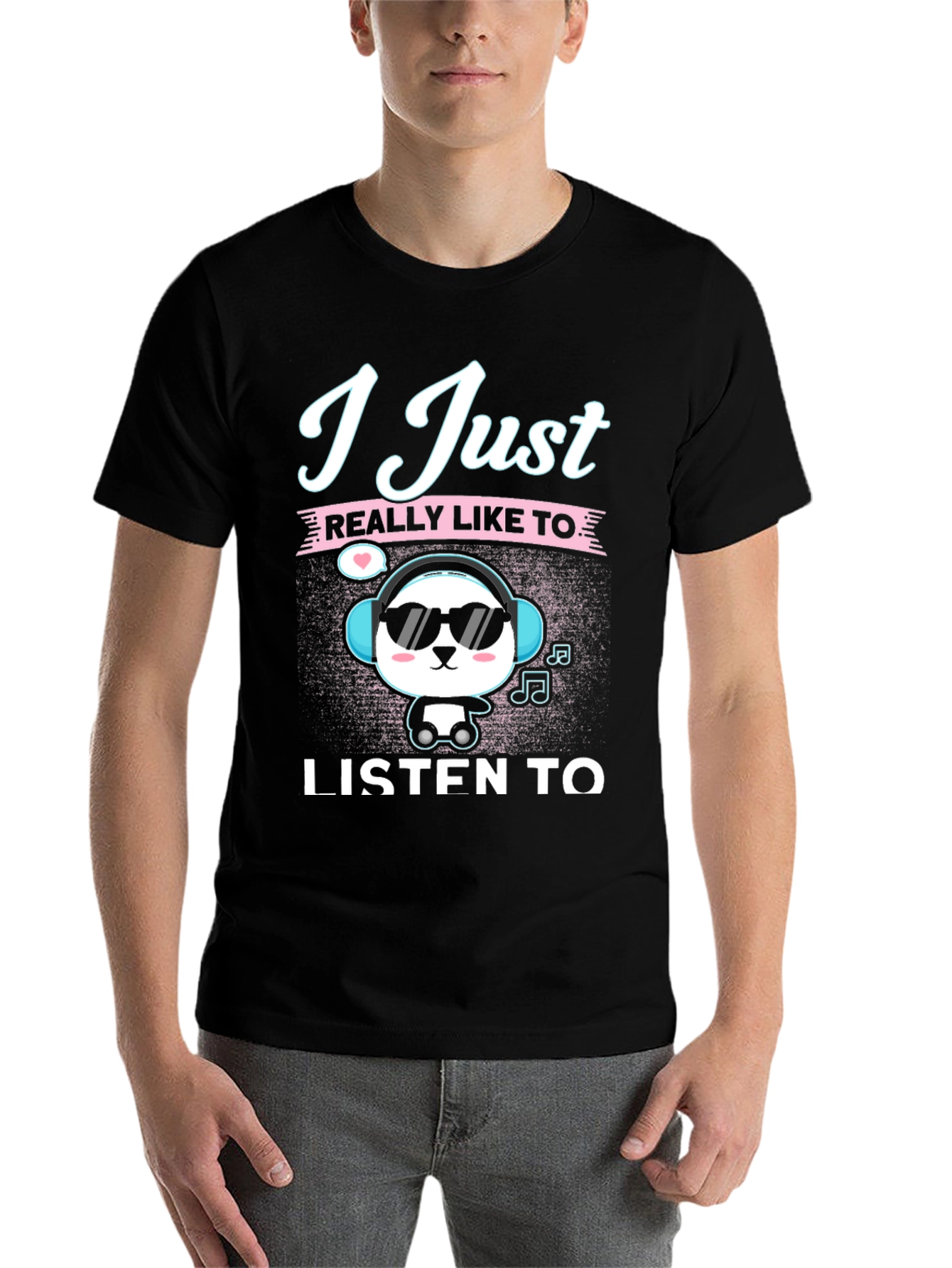 Cool Panda Music Lover T-Shirt