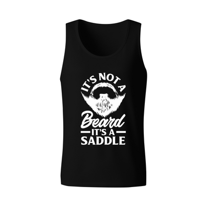 It¡¯s Not A Beard It¡¯s A Saddle Funny Bearded Guy Men Sleeveless Tank