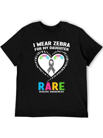 Rare Disease Awareness Zebra T-Shirt