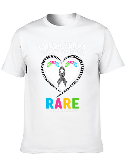 Rare Disease Awareness Zebra T-Shirt