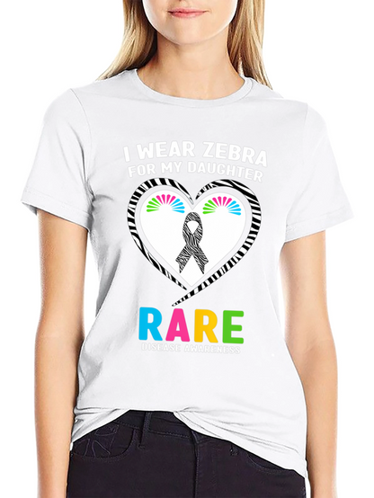 Rare Disease Awareness Zebra T-Shirt