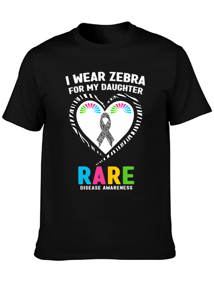 Rare Disease Awareness Zebra T-Shirt