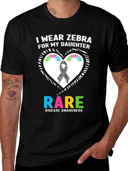 Rare Disease Awareness Zebra T-Shirt