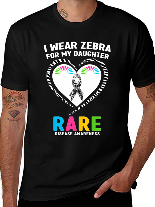 Rare Disease Awareness Zebra T-Shirt