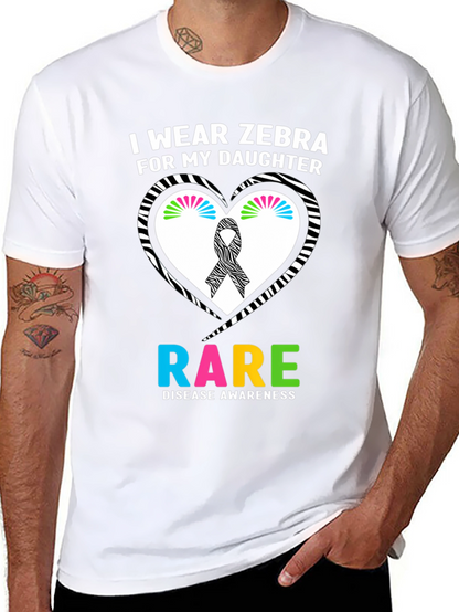 Rare Disease Awareness Zebra T-Shirt