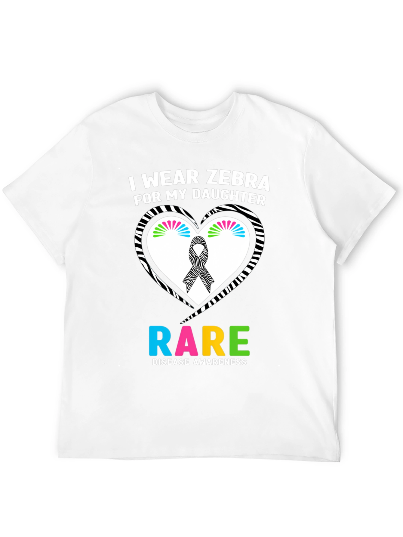 Rare Disease Awareness Zebra T-Shirt