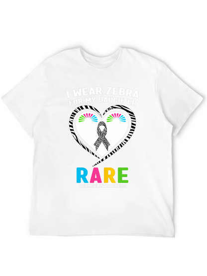 Rare Disease Awareness Zebra T-Shirt