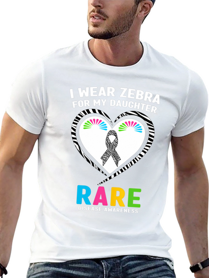 Rare Disease Awareness Zebra T-Shirt