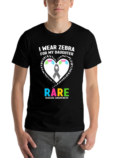 Rare Disease Awareness Zebra T-Shirt