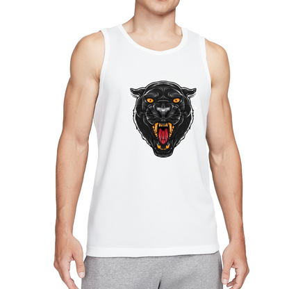 Aggressive Black Panther Wild Animal Tank Top