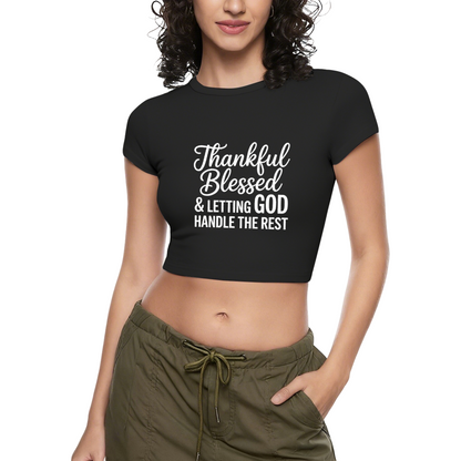 Not My Problem Sassy Casual Grey Crop Top