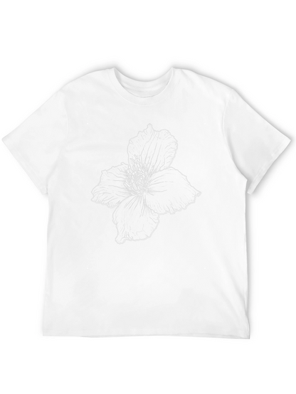 Floral Print Black T-Shirt