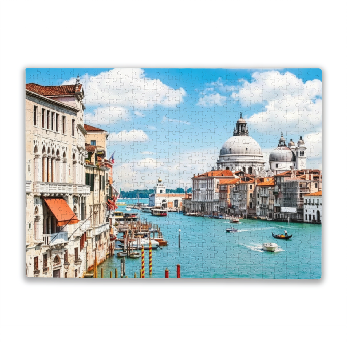Bright Sunny Venice Grand Canal Cityscape Puzzle