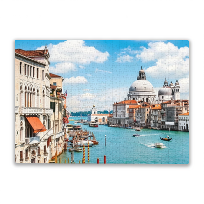 Bright Sunny Venice Grand Canal Cityscape Puzzle