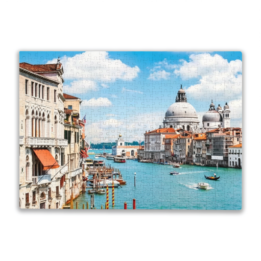 Bright Sunny Venice Grand Canal Cityscape Puzzle