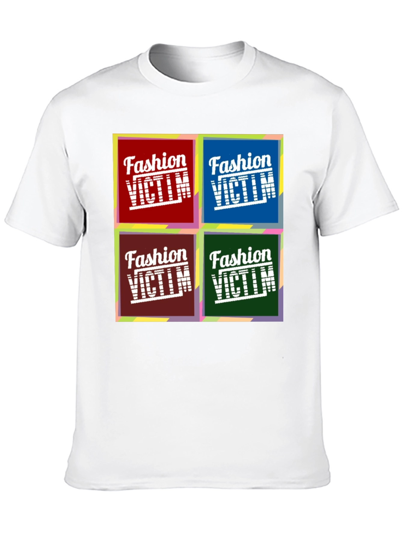 Fashion Victim Graphic Tee - Pop Art Design
