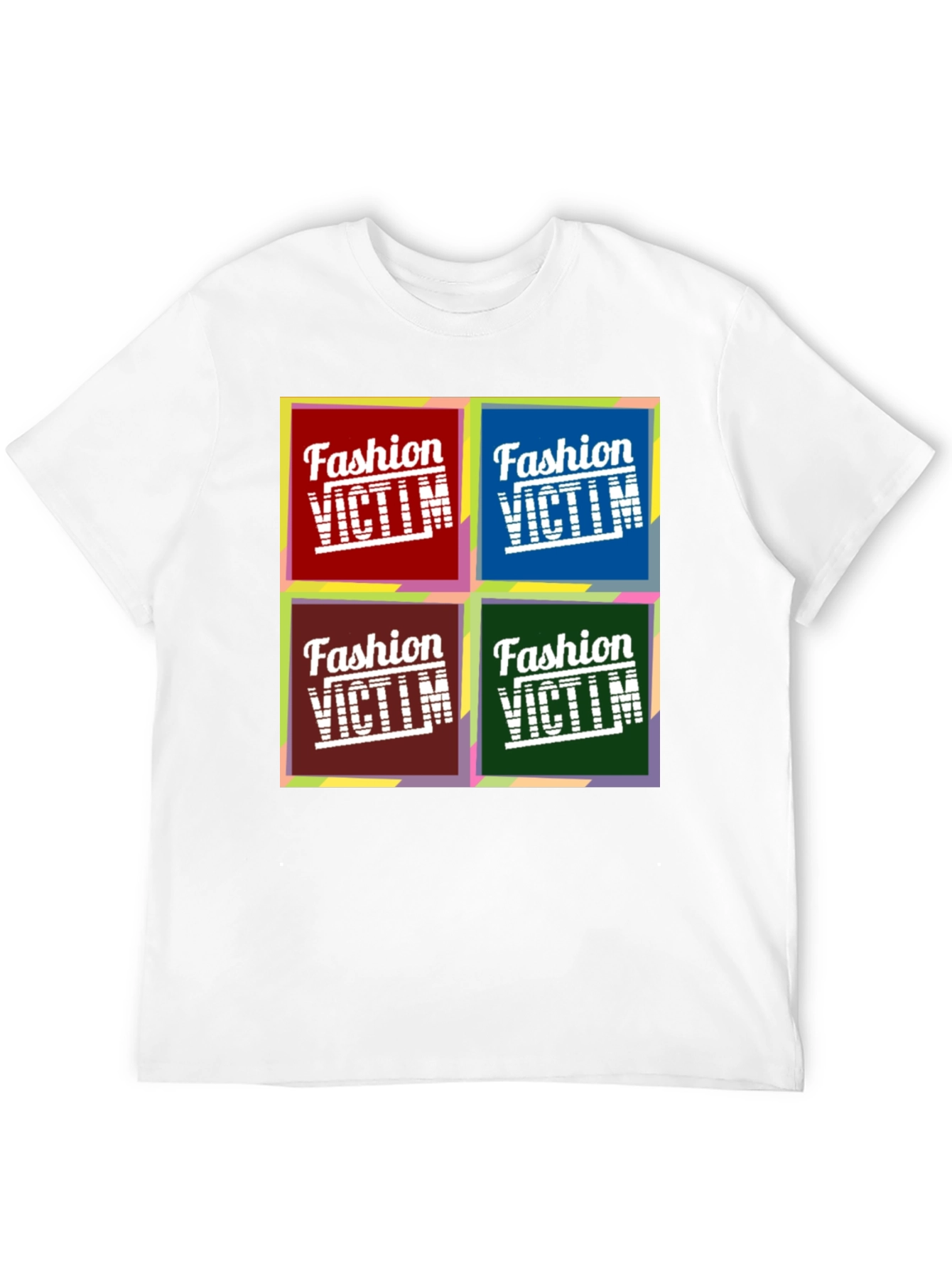 Fashion Victim Graphic Tee - Pop Art Design