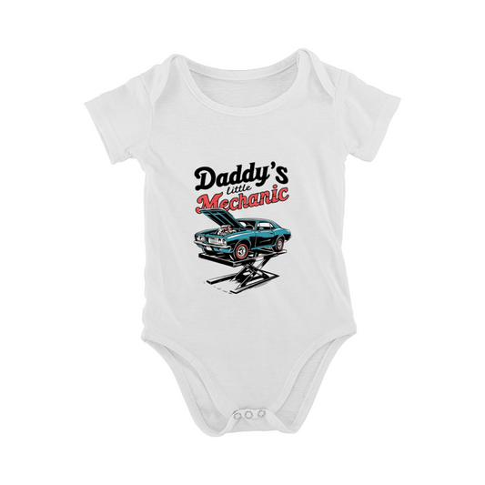 Daddy¡¯s Little Mechanic Vintage Muscle Car Car Lover Baby Onesie
